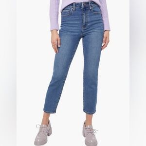 Just Fab Dark Blue Skinny Jeans Size 25 High Waist Stretch Denim